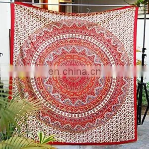 Hippie Indian Mandala Roundie Round Towel Throw Tapestry Beach Yoga Mat Bohemian BEACH THROWS thumbnail-3