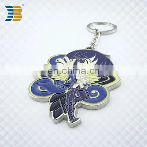 Beautiful 3D Cartoon Character Shape Custom Silver Plating Keychain thumbnail-5