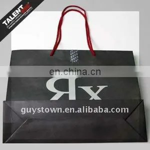 Custom Black Color Paper Shopping Bag for Private Brand thumbnail-6