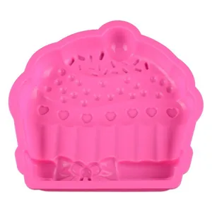 Free Sample Food Grade Heat Resistant Nontoxic Silicone Cake Mold Baking Mousse Friandises Pudding Mold Tool Baby Hat thumbnail-4