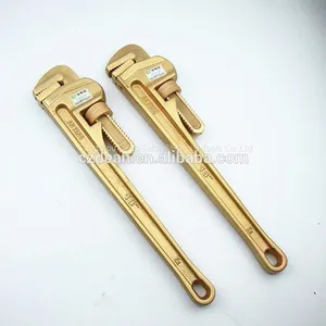 Non Sparking Pipe Wrench Beryllium Bronze Stilson,tube Spanner American Type thumbnail-1