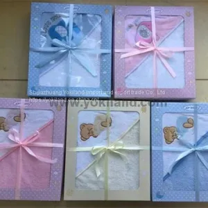 YKT7056 100% Cotton Baby Hooded Towel thumbnail-1
