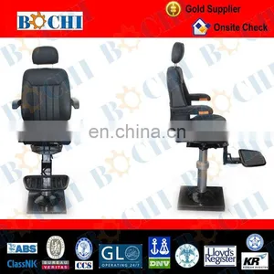Real Leather Fixed Marine Captain Chair thumbnail-1