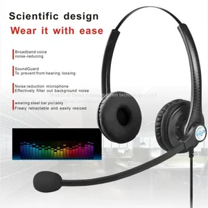 China Beien A26 QD Telephone Call Center Headset Noise-cancelling Headset Customer Service Gaming Headset thumbnail-1