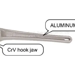 Heavy Duty Offset Pipe Wrench Aluminum Handle 14“ thumbnail-3