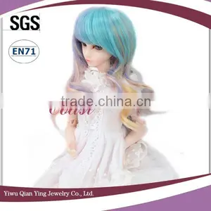 Colorful Beauty Long Loose Wavy Bjd Doll Wig thumbnail-3