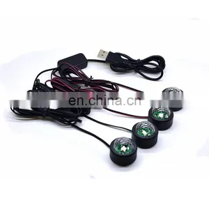 2019 Car Interior Floor Foot Star Ambient Light With USB Led RGB Color Cycle Flash Starry Atmosphere Lights Auto Decorative Lamp thumbnail-3