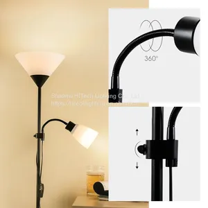 Modern Led Floor Lamps For Living Room Bedroom Corner Lamp E27 Bulb Holder Standing Lamps American Style Decor Floor Light thumbnail-3
