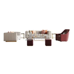 Modern Fashionable Living Room Sectional Leisure Sofa Set thumbnail-1