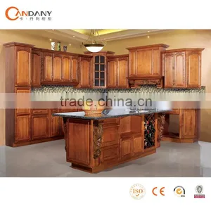 Customized Cabinets Wood Kitchen,China Factory Whole Set Mini Solid Wooden Kitchen thumbnail-5