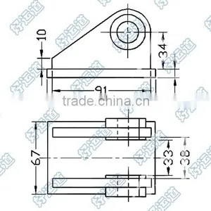08128 Wing Body Trailer Cylinder Bracket thumbnail-2