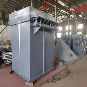 Single Cloth Bag Dust Collector HMC-48 Bin Top Pulse Dust Collector Mobile Dust Collection Device Green Rui Machinery thumbnail-3