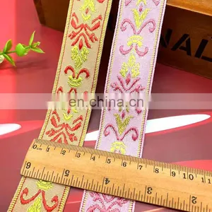 Jacquard Ribbon DIY Ethnic Lace Wholesale 50yards/rolls thumbnail-5