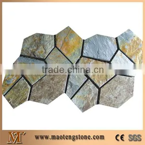 Exterior Wall Decoration Natural Rusty Slate Paving Stone thumbnail-1