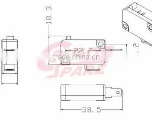 Practical Excellent Quality Micro Hook Switch thumbnail-3