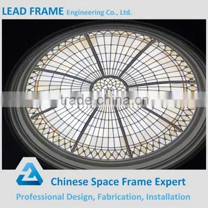 Large Span Steel Space Frame Glass Roof Dome thumbnail-2