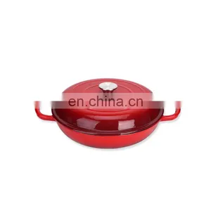 Cast Iron Enamel Cooking Pot Kitchenware Dutch Oven Casserole thumbnail-2