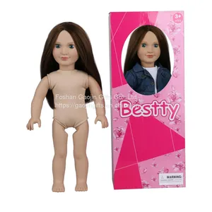 Soft Enamel Simulation Baby Doll 18 Inches Reborn American Girl Doll Can Change at Will Toy Doll thumbnail-2
