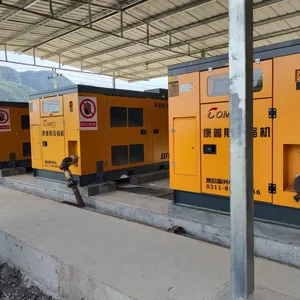 High Pressure Industrial 10 Bar 25 Bar 30 Bar Diesel Portable Screw Air Compressor With Wheels For Mining thumbnail-5