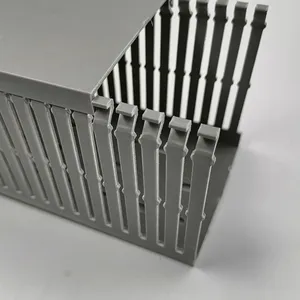 Rigid PVC Cable Trunking, Slotted Wiring Duct,slotted Cable Trunking,cable Raceway thumbnail-3