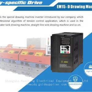 Hot Sale EM10 EM15 60Hz 50Hz Frequency Converter 380V Nominal Voltage 4KW Rated Power 3 Phase Variador de Frecuencia thumbnail-5