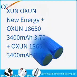Oxun Icr18650 Lithium Battery, 3.7v, 3400mah, Rechargeable Battery Pack thumbnail-2
