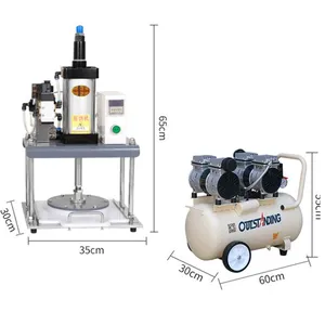 Professional Automatic Pizza Base Maker Machine QY-DM30 Pneumatic Dough Presser for Italian Restaurant and Fast Food Chain thumbnail-3