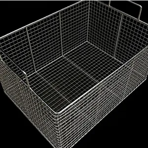 Stainless Steel Mesh Basket 150 Micron Mesh Filter 304L Material 300mm Diameter Customizable thumbnail-1