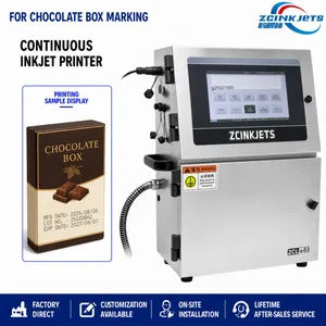 Expiry Date Printer for Chocolate Cartons Food Packaging and High Speed Production Line Coding thumbnail-1