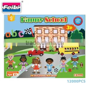 High Quality 3D Happy School 12000pcs Iron Beads for Kids Perler Beads 5mm thumbnail-2
