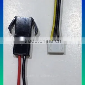 Black Connector 2 Pin UL1015 20AWG 100mm of Length Cable Assembly thumbnail-2