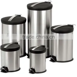 3L/5L/12L/20L/30L ROUND S/S DUSTBIN thumbnail-1