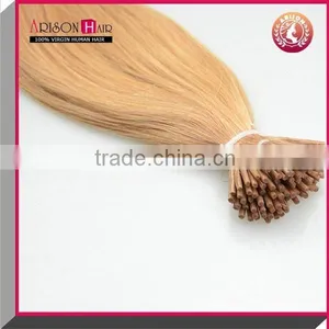 Arisonhair Wholesale Product Keratin Tipped i Tip Hair Extension Brazilian Virgin Human Blonde Pre-bonded Hair Extension thumbnail-2