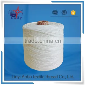 Cheap Raw White and Dyed Polyester Sewing Thread for Bag and Bale / 100% Polyester Bag Sewing Thread thumbnail-5