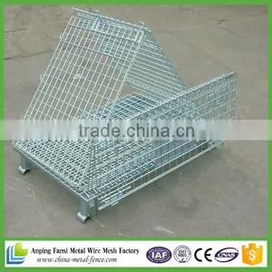 Folding Zinc Coated Warehouse Cage thumbnail-4