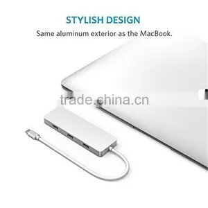 USB Hub 3.0 4 Ports to Type C Adatper for Charge & Data Transfer thumbnail-4