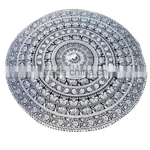 Round Mandala Tapestry, Animal Mandala Tapestry, Round Beach Tapestry thumbnail-1