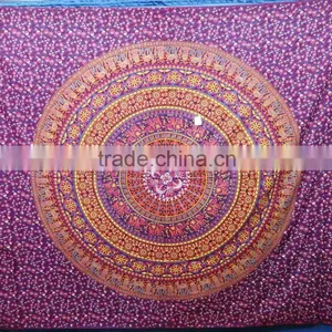 SEI TPQ -016 Bedsheet Bohemian Hippie Wall Hanging Cotton Tapestry Mandala thumbnail-1