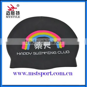 Chinese Silicone Material Custom Swimming Hats thumbnail-3
