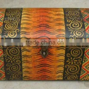 Chinese Antique Tibet Delicate Storage Trunk thumbnail-1