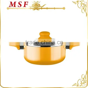 MSF-PA6240-1 24*10.5cm Pressing Aluminum Casserole Non Stick Coating Interior Non Induction Spiral Bottom thumbnail-4