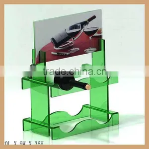 Assorted Color Acrylic Wine Display Rack,plexiglass Wine Bottle Rack thumbnail-1
