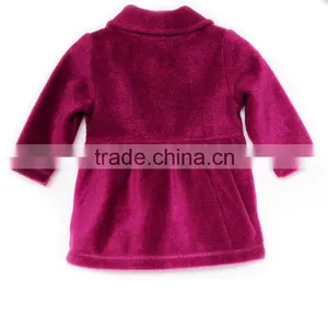 New Design Girls Coat Pink Polar Fleece Baby Girl Winter Coat thumbnail-2