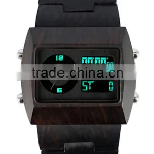 OEM/ODM Watch Factory Wooden Material Simple Custome Digital Watch thumbnail-4