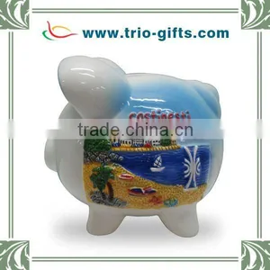 Ceramic Piggy Bank Ceramic Coin Bank thumbnail-1