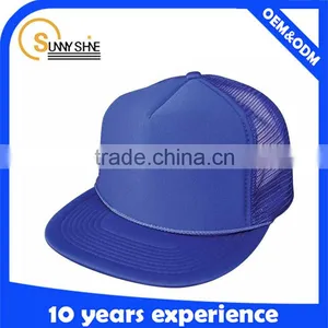 Foam Flat Bill Mesh Trucker Hat thumbnail-3