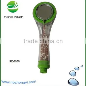 Multifunction Shower Transparent Spa Shower Head With Stone Green Hand Held Shower Eco Rain Spa Shower Head Water Saving Showers thumbnail-1