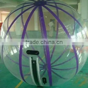 Inflatable Walking Ball With Purple Stripe thumbnail-1