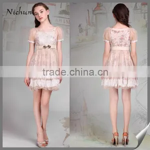 2015 High Quality Floral Printed Dresses Fashion thumbnail-1