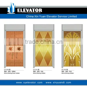 XY Elevator ROSE GOLDEN ETCHING Door Panel thumbnail-1